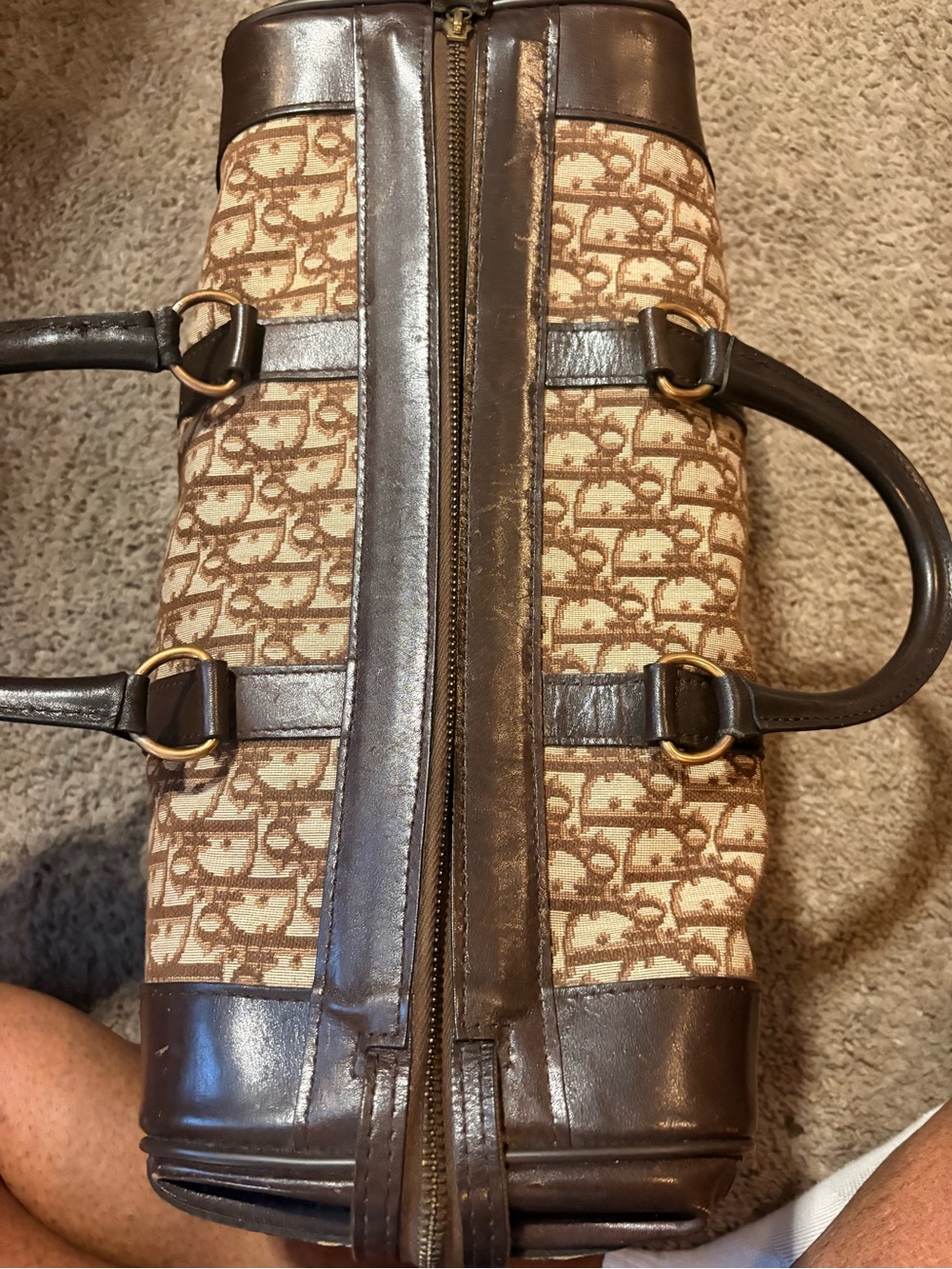 🎉CHRISTIAN DIOR 1960s RARE Early Oblique MonogramBox Bag🎉 - Picture 7 of 12